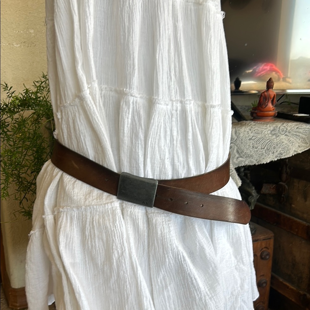 American Eagle Vintage boho Brown leather hippie Belt
